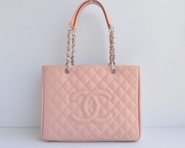 AAA Cheap Chanel Classic CC Shopping Bag A20995 Pink Silver On Sale